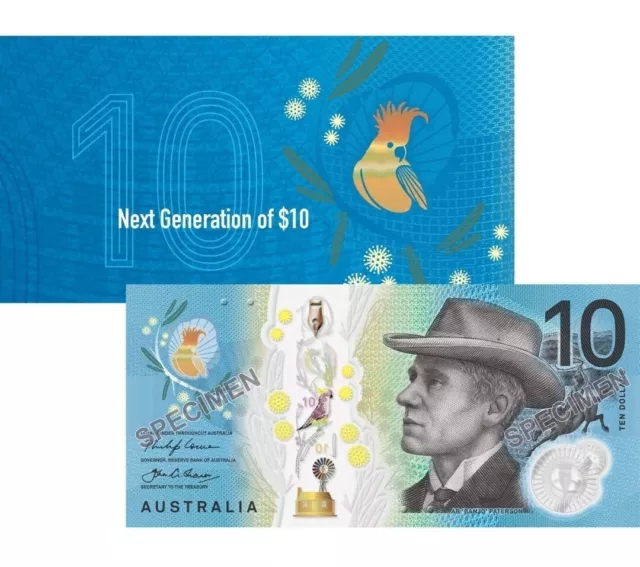 Australia 2017 Next Generations Of $10 Banknotes In Folder Unc