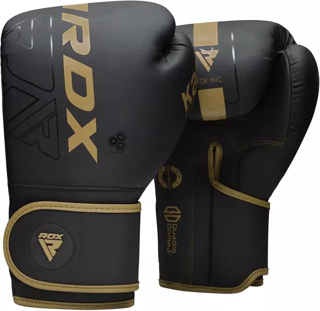 RDX Boxing Gloves, Pro Training Sparring, Maya Hide Leather, Muay Thai MMA 16Oz