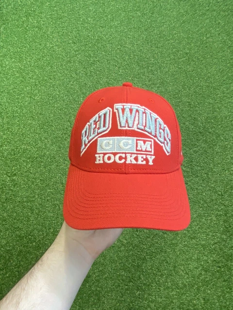 DETROIT RED WINGS Hat CCM Baseball Cap NHL Old School Hockeytown OSFA