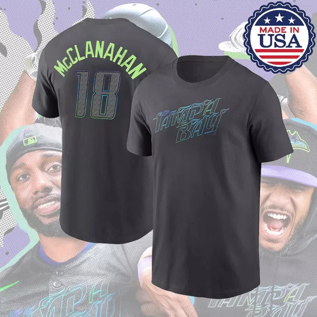 HOT NEW! TampaBayRays 2024 City Connect Player Name & Number T