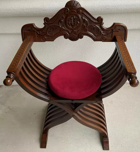 Italian Savonarola Arm Chair