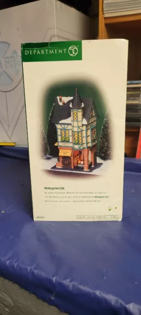 Wintergarten Cafe German Restaurant and Brew House 56.58948 DEPT 56  Christmas In The City Series NIB