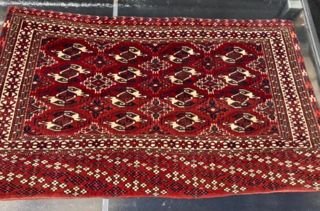 Yomut Chuval 134x76 Turkmen Jomud Tschowal antik um 1900 Teppich Tasche Sammler