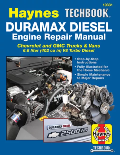 Gmc Duramax Diesel Engine Shop Manual Sierra Service Repair Book Hayne 2001-2012