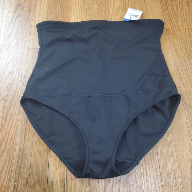 MAIDENFORM FL1854 WOMENS Black Stretch Firm Control High Waist