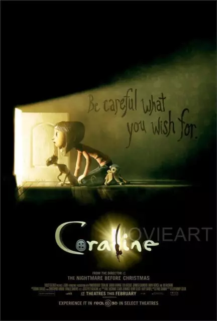Coraline Movie Poster Film A4 A3 Art Print Cinema