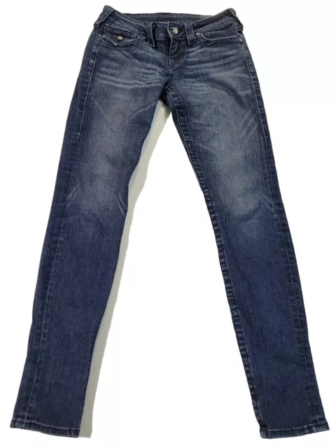 True Religion Julie Low rise Flap Pocket Womens Skinny Jeans Size 26