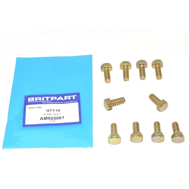 LAND ROVER DEFENDER 90/110/130 Wing To Bulkhead Bolts x10 - AM605061 £8 ...
