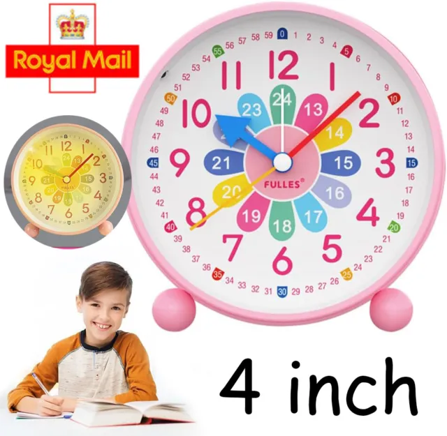 Cute Alarm Clock Children's Sleep Trainer Desktop w/ Night Light Early Education