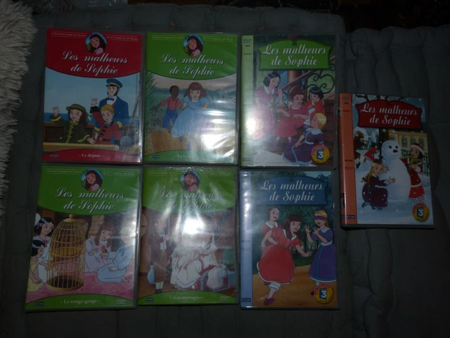 VDS OCCASION LOT de 7 DVD "Les Malheurs de Sophie" VOL 3-4-8-12 et 3-4