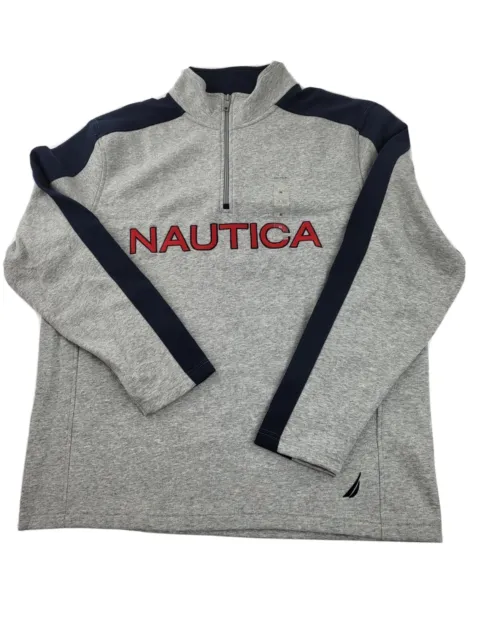 NAUTICA MEN'S QUARTER-ZIP Fleece Sweatshirt Top Size XL $19.49 - PicClick