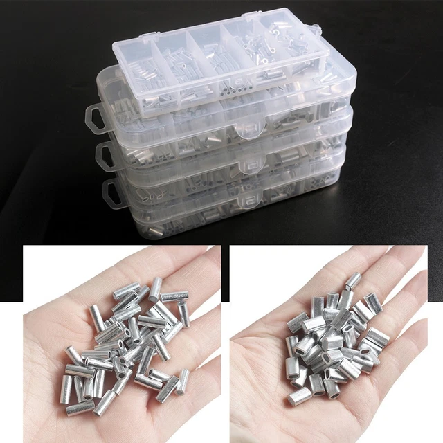 Fishing Tackle Gear Accessories Crimp Sleeves Single/Double Barrel Aluminum