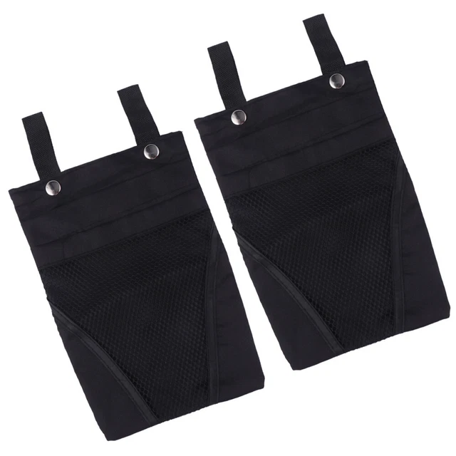 2 Pcs Basket Hanging Pouch Bag Bicycle Cycling Handlebar Bike Frame