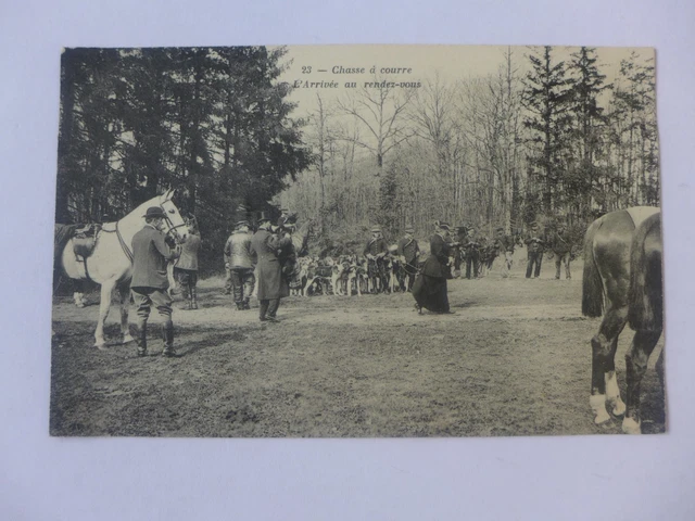 Carte Postale Ancienne – Chasse à Courre En Forêt De Fontainebleau (77)