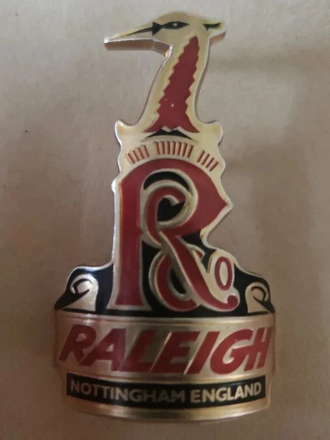 Badge de tête de vélo Raleigh vintage Nottingham