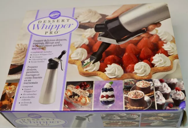 Wilton Dessert WHIPPER PRO  Whipped Cream Canister Dispenser 10 ISI Coffee New