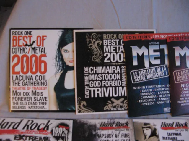 MEGA Lot 31 CD magazine Hard Rock Metal Gothic... près de 400 titres... Enorme 3