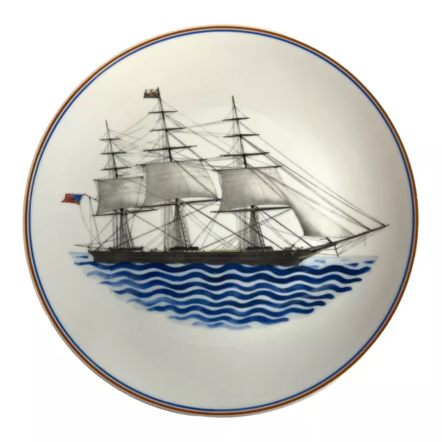 MOTTAHEDEH Plate National Maritime Museum Clipper Ship Nightingale 9” Nautical