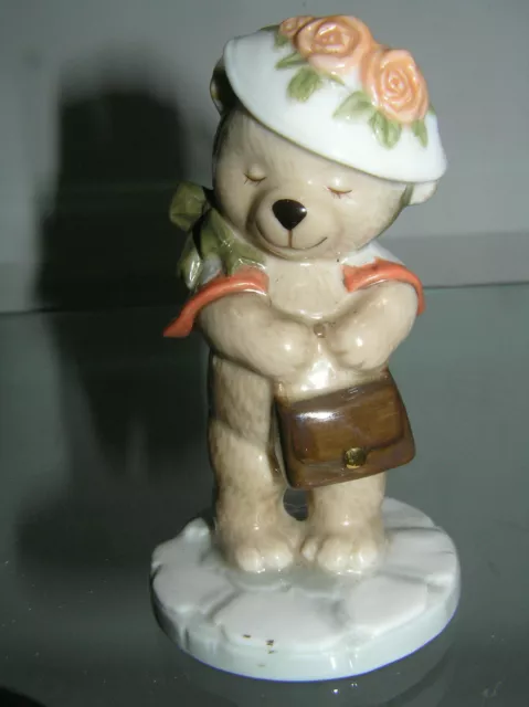 B & G Bing Grondahl Teddy Bear Collection Porcelain Victoria Figure 4"