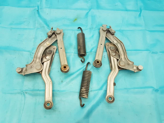 GENUINE MERCEDES-BENZ W126 hood hinges + springs left and right £85.43 ...