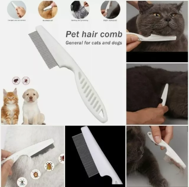 Pet Hair Comb Grooming Comfort Head Lice Comb Nit Head Fine Toothed Flea Dog Cat