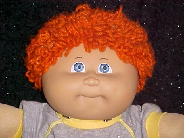 Vintage Jesmar Cabbage Patch Kid Boy Cpk Spain Red Hair Happy Face Mold 3