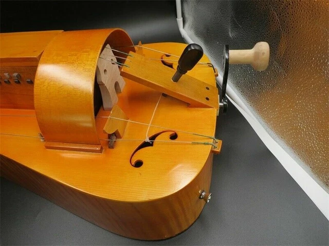 Fabriqué à la main 6 cordes 24 touches Hurdy Gurdy, dos palissandre épinette topy excellent son 4
