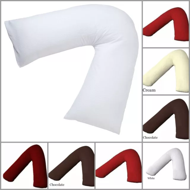 V Shaped Pillow and Pillow case cover Orthopedic Nursing Pregnancy Baby Support