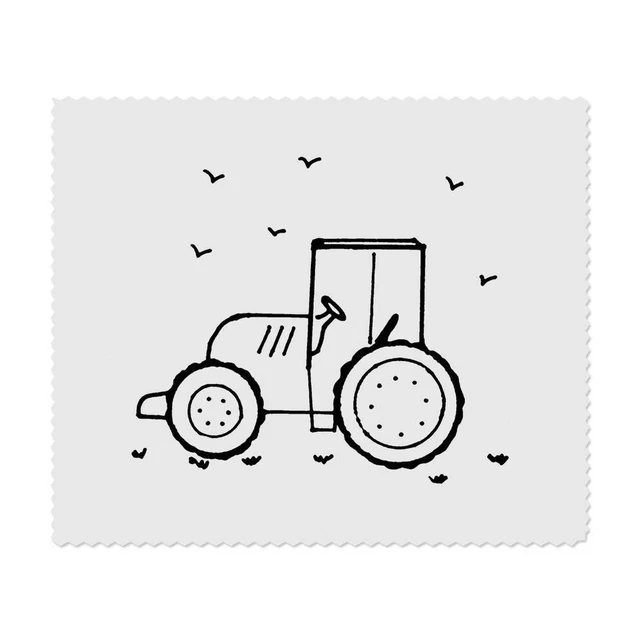 2 paños de limpieza de lentes/gafas de microfibra ""Tractor & Birds"" (LC00019554)