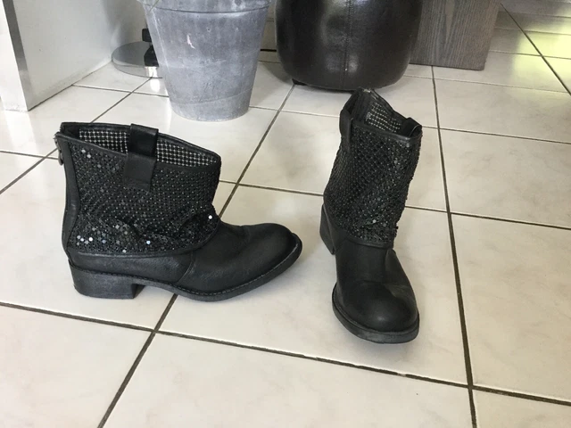 Bottines BELLE WOMEN pointure 40 noires comme neuves
