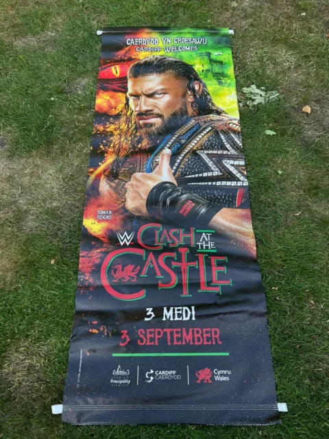 Official WWE Clash At The Castle Double Sided Banners - SEE IMAGES