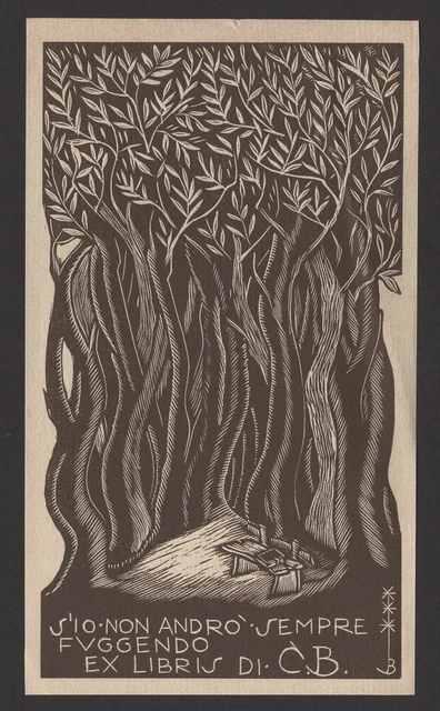 49)Nr.058,EXLIBRIS, Bruno da Osimo, 1938