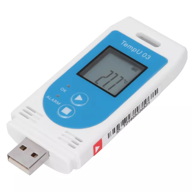 Portable LCD USB Temperature & Humidity Data Logger PDF GSP Datalogger Recorder