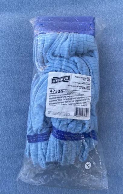 Large Microfiber Tube Mop Wet Mop (Commercial mop Head Replacement Blue