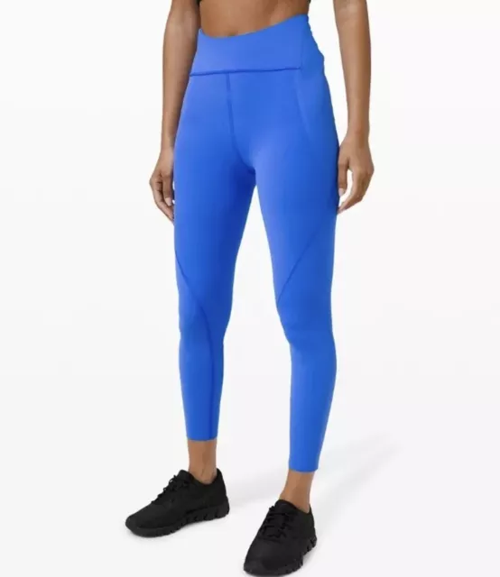 NWT LULULEMON FREE To Speed HR Tight 25” Size 20 Wild Blue Bell Run Fast  $35.00 - PicClick