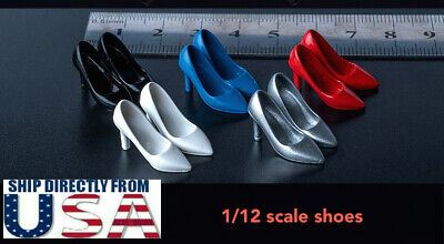 1/12 scale High Heels Shoes For 6" PHICEN TBLeague T01 Female Figure Doll USA