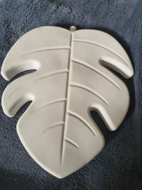 Latex Rubber Mould to create this Leaf Plaque Ornament, Mold for Concrete