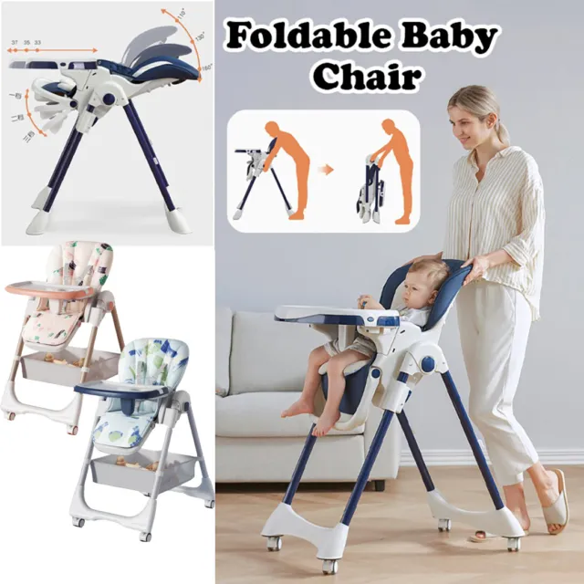 3 in 1 Baby High Chair Toddler Highchair Kids Safety Booster Seat for Dining