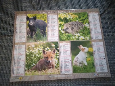 CALENDRIER DE LA Poste 2023.vendee.animaux sauvages EUR 6,00 - PicClick FR