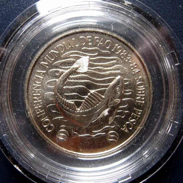 Uruguay - 20 Nuevos Pesos 1984 Unc Km# 86, World Fisheries Conference