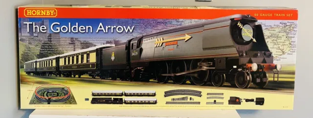 Hornby 'Oo' Gauge R1119 'The Golden Arrow' Br Train Set - No Track / Controller