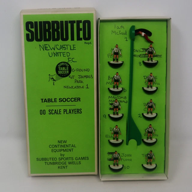Équipe Subbuteo Newcastle United Vintage - Ultra Léger Réf 727 - Complète