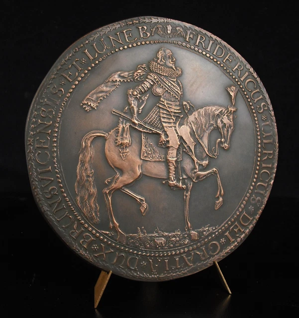 MÉDAILLE FRÉDÉRICULRICH DE BrunswickWolfenbüttel 1624 Thaler 13cm 700