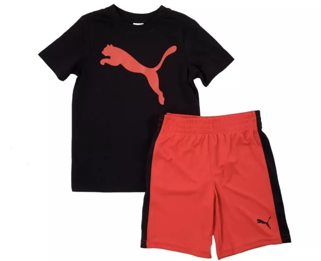 Puma Boys Youth Activewear Shirt and Shorts Set Size 4 Or XS NWT $34
