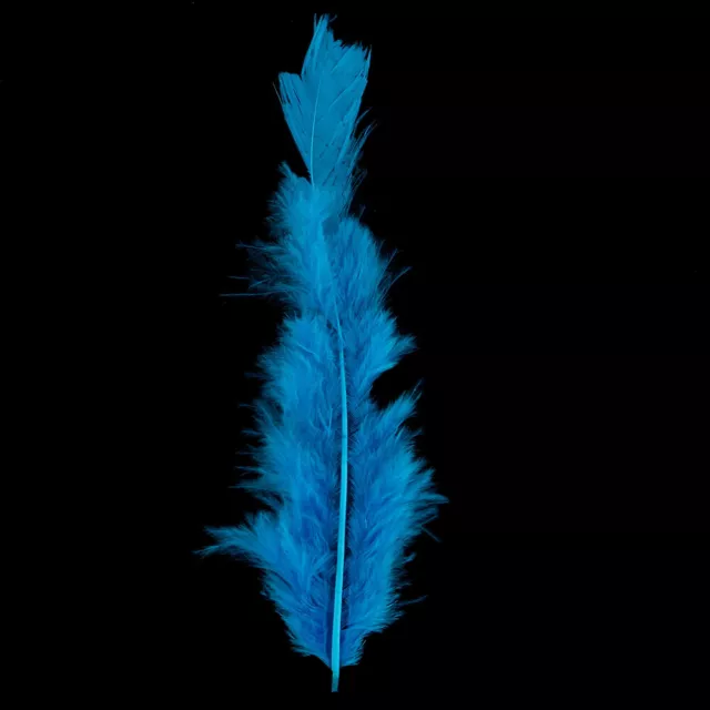 Blue 100 Pcs Colored Feathers Wedding Decoration Candy Color Fill Feathers