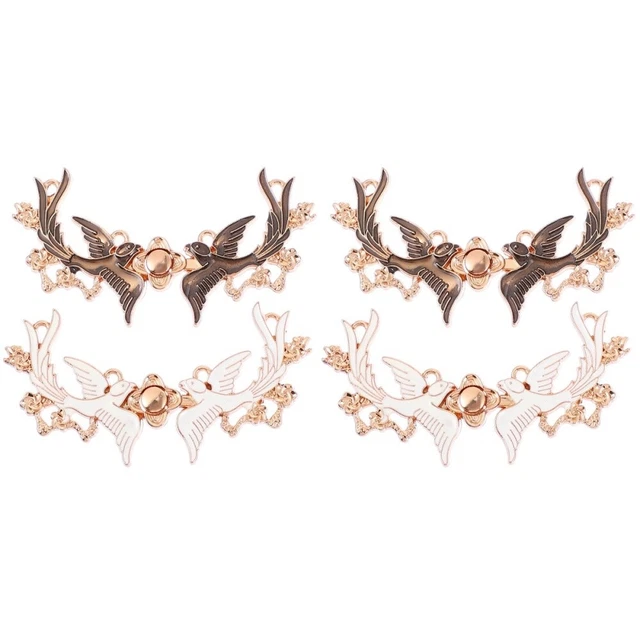 8 Pairs Zinc Alloy Buckle Eye Cloak Clasp Fasteners Sweater Shawl Clips