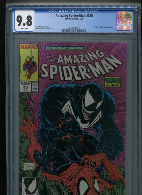 Amazing Spider-Man #316 (1989) CGC 9.8 [WHITE] Venom! Todd McFARLANE!
