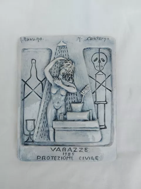 Ceramica Ravano Spotorno VARAZZE protezione civile 1985