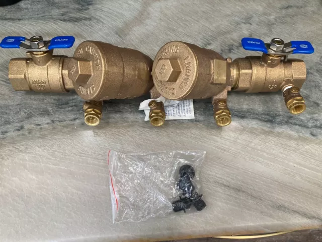 Zurn Wilkins 950XLT2 Double Check Valve Backflow Preventer 3/4" Lead Free