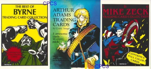 Marvel - Adams Byrne Zeck - 3 Rare Header / Promo Cards - Pick One Or More